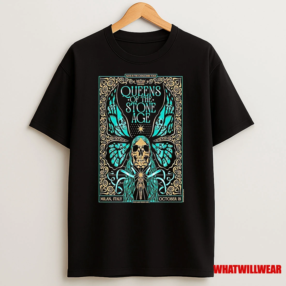 Queens Of The Stone Age Oct 18 2025 Teatro Lirico Giorgio Gaber In Milan Italy Shirts