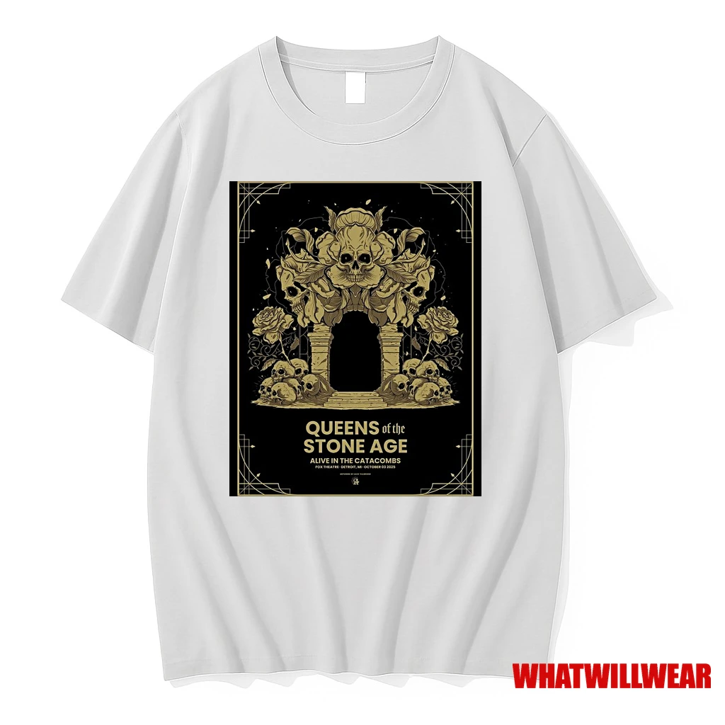 Queens Of The Stone Age October 3 2025 Fox Theatre Detroit Mi Show Shirts