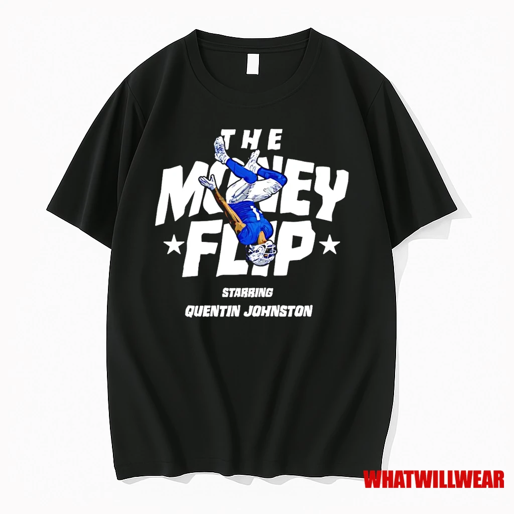 Quentin Johnston Los Angeles Chargers They Money Flip Shirts