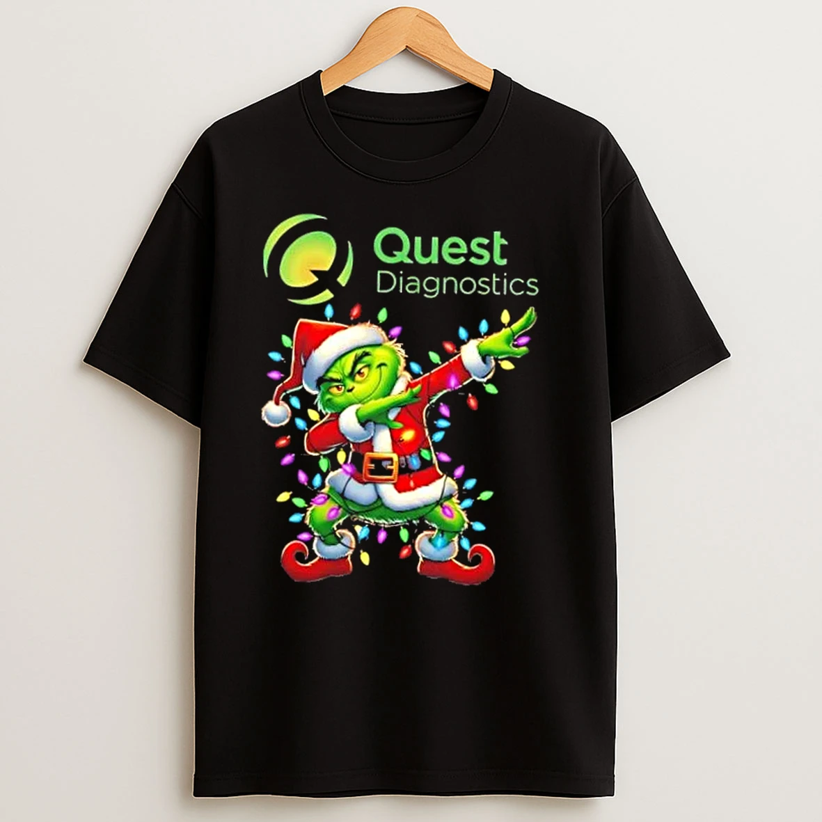 Quest Diagnostics Grinch Dabbing Merry Christmas T Shirts
