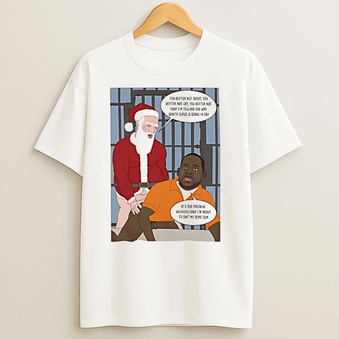 R Kelly Jail Santa Claus Is Going In Dry Christmas T Shirts
