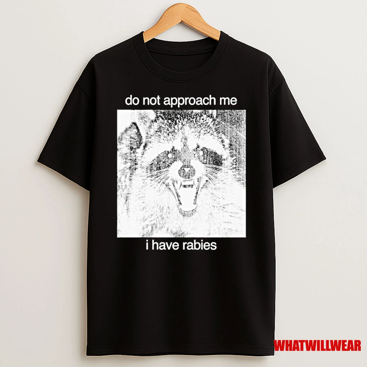 Raccoon Do Not Approach Me I Have Rabies Ornaments Shirts