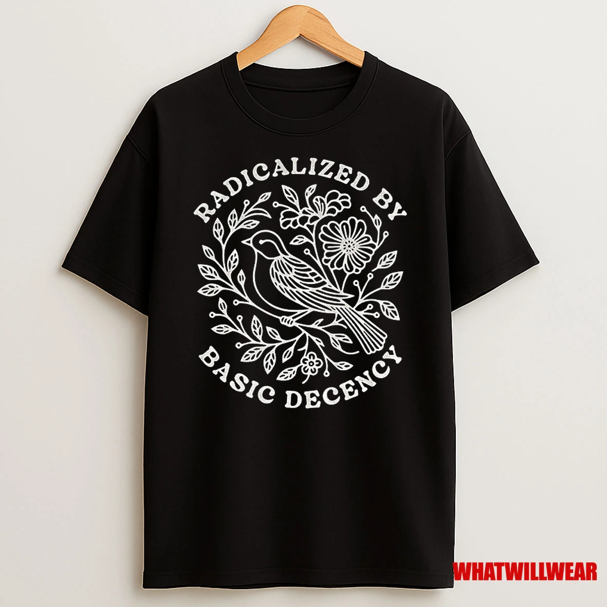 Radicalized By Basic Decency Political Floral Vintage Shirts