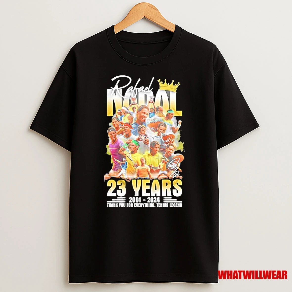 Rafael Nadal 23 Years Thank You For Everything Tennis Legend Shirts