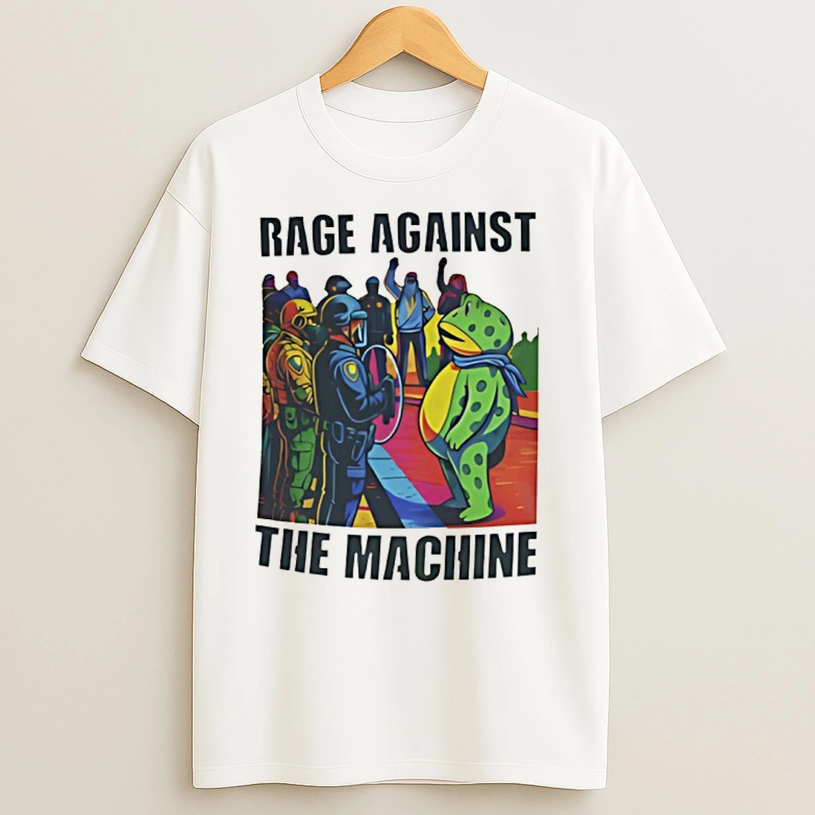 Rage Against The Machine Portland Frog T Shirts