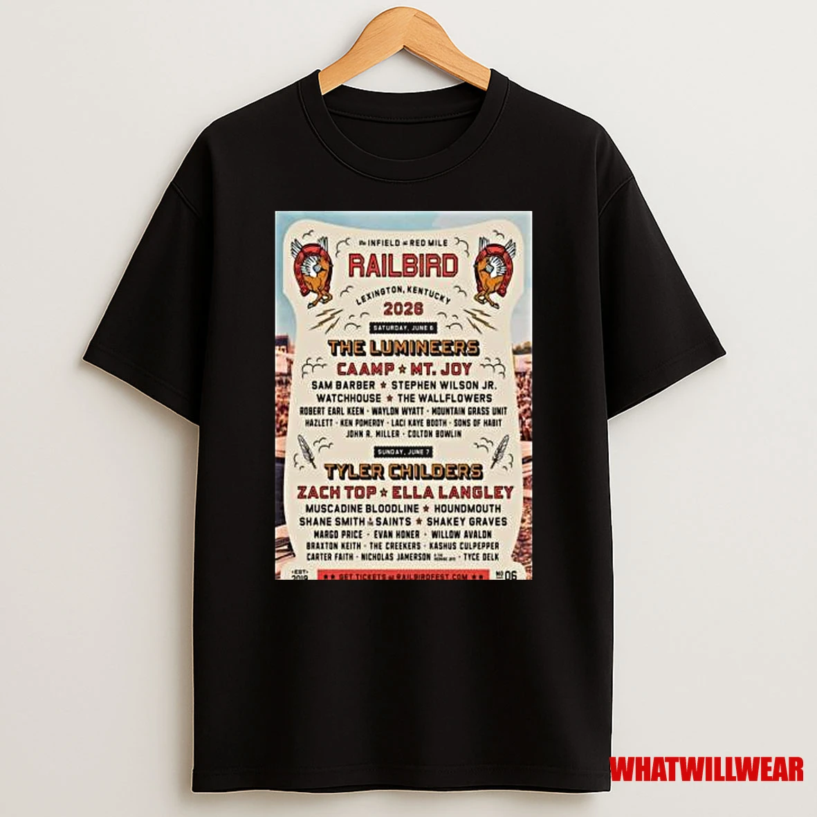 Railbird Festival Lexington Ky June 6 7 2026 Shirts
