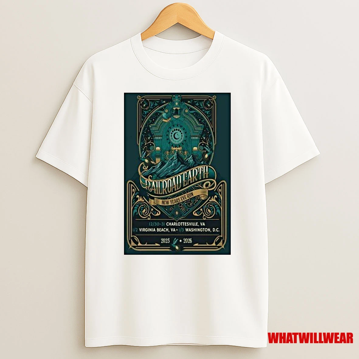 Railroad Earth 1 3 2026 Washington D C Shirts