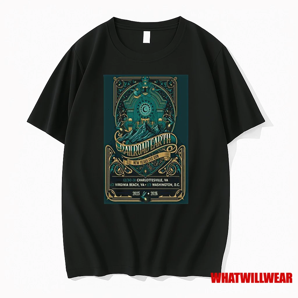 Railroad Earth Fall Tour 2026 New Years Eve Run Shirts