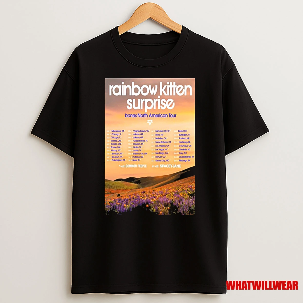 Rainbow Kitten Surprise North American Tour 2026 Shirts