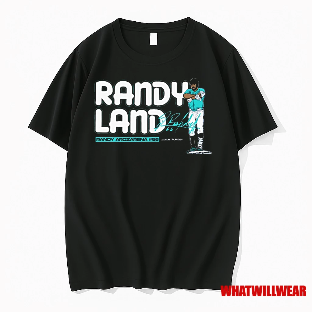 Randyland Randy Arozarena Seattle Mariners Mlb Signature Painting T Shirts
