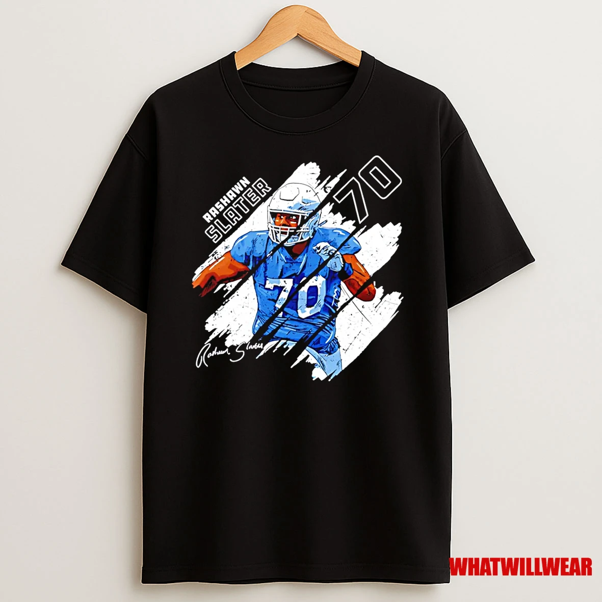 Rashawn Slater Los Angeles Chargers Stripes Shirts