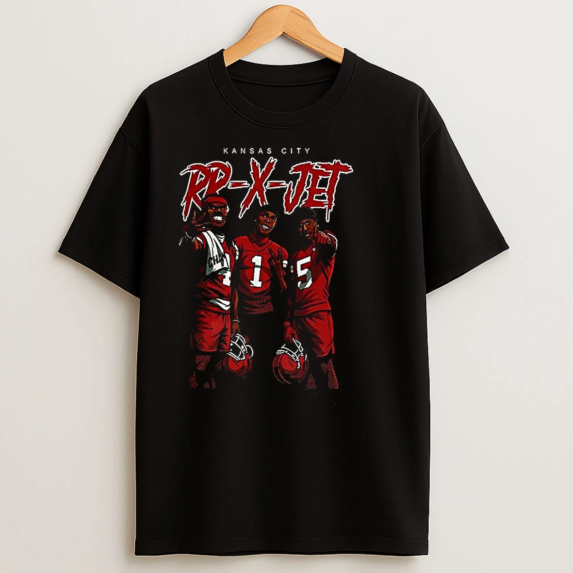 Rashee Rice Xavier Worthy And Hollywood Brown Kansas City Chiefs Football Rr X Jet T Shirts