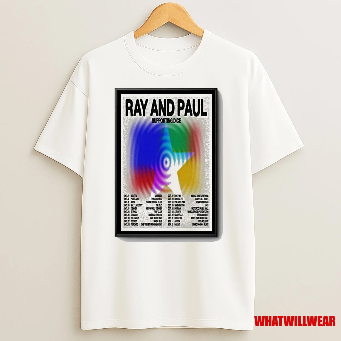 Ray And Paul Nov 29 2025 The Troubadour West Hollywood Shirts