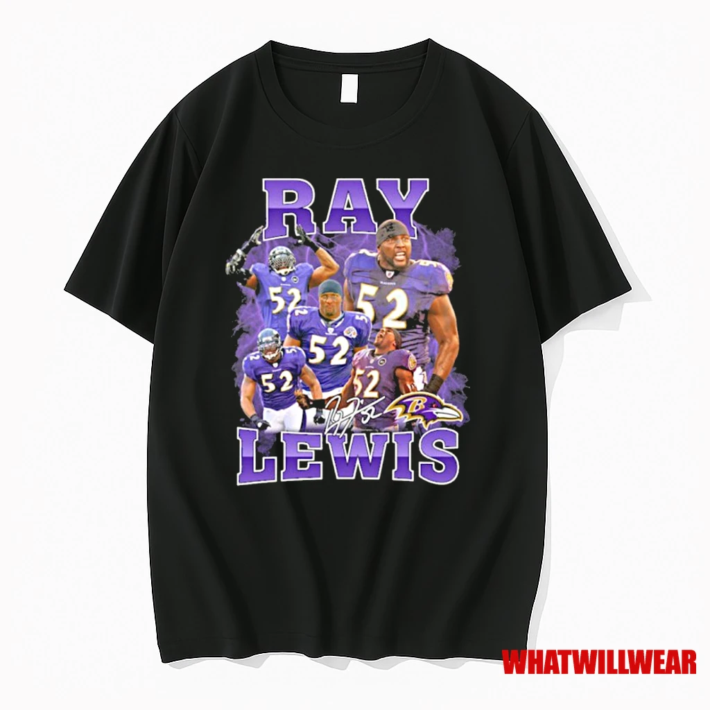 Ray Lewis 52 Player Signature Shirts