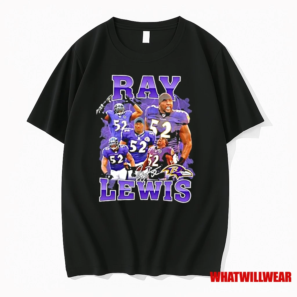 Ray Lewis Baltimore Ravens Football Graphic Shirts