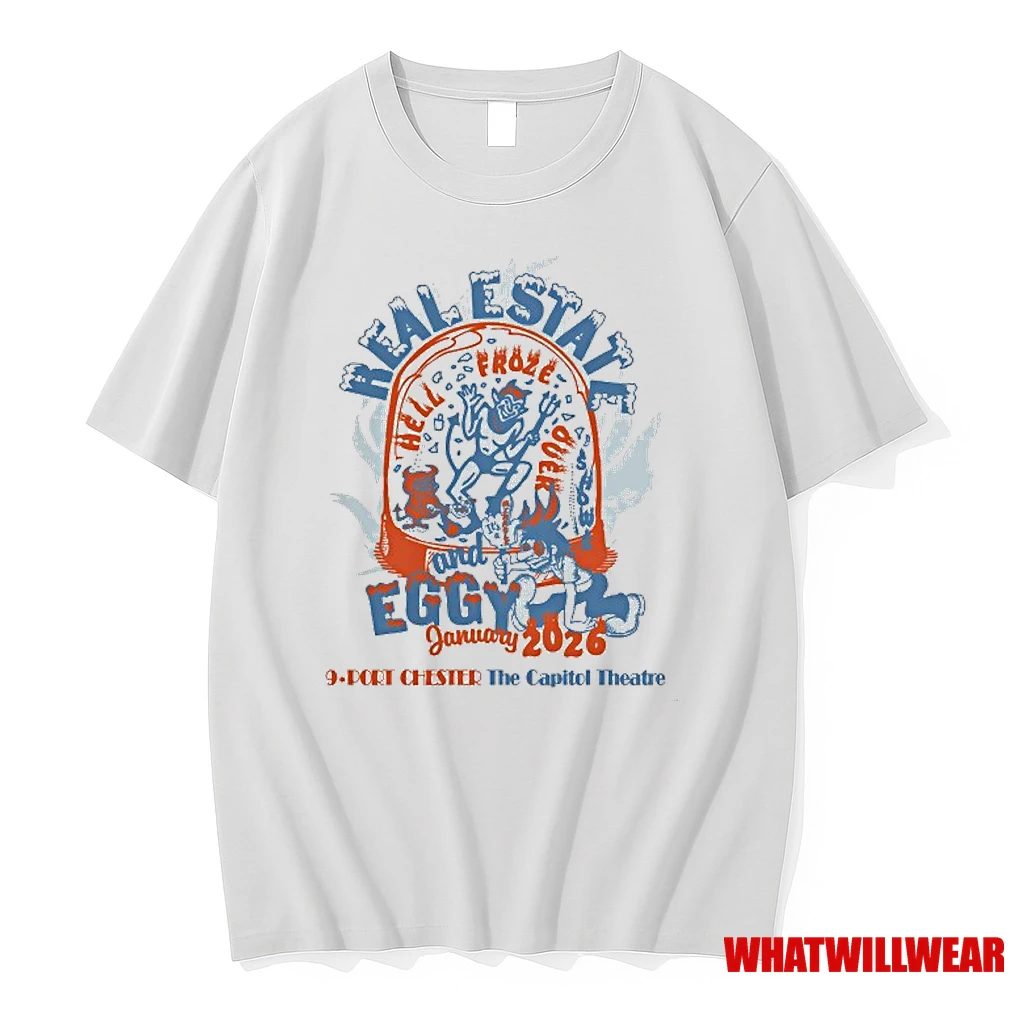 Real Estate And Eggy Hell Froze Over Tour 2025 Event At The Capitol Theatre In Port Chester Ny On January 2026 Shirts