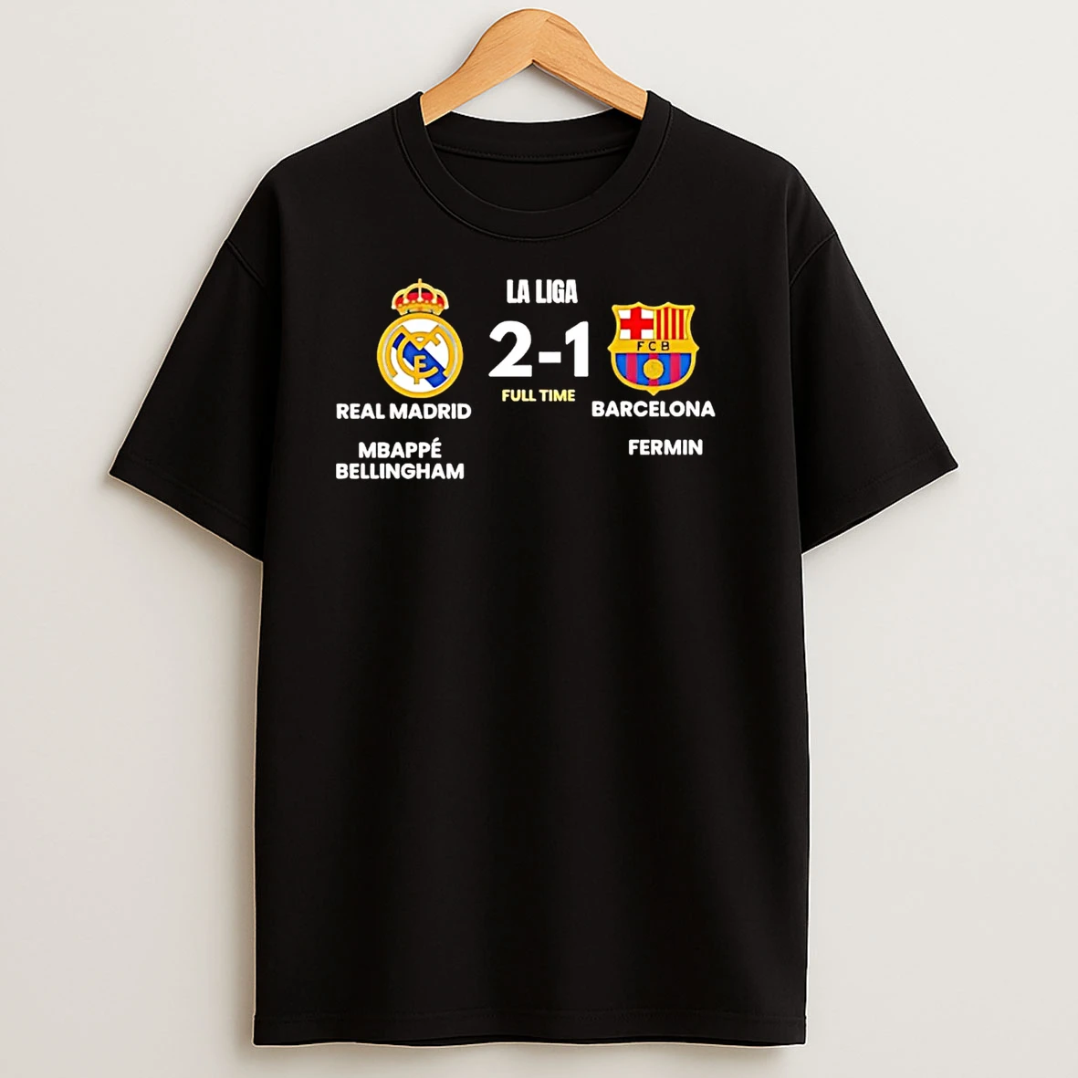 Real Madrid Cf Mbappe Bellingham Vs Fc Barcelona Fermin T Shirts