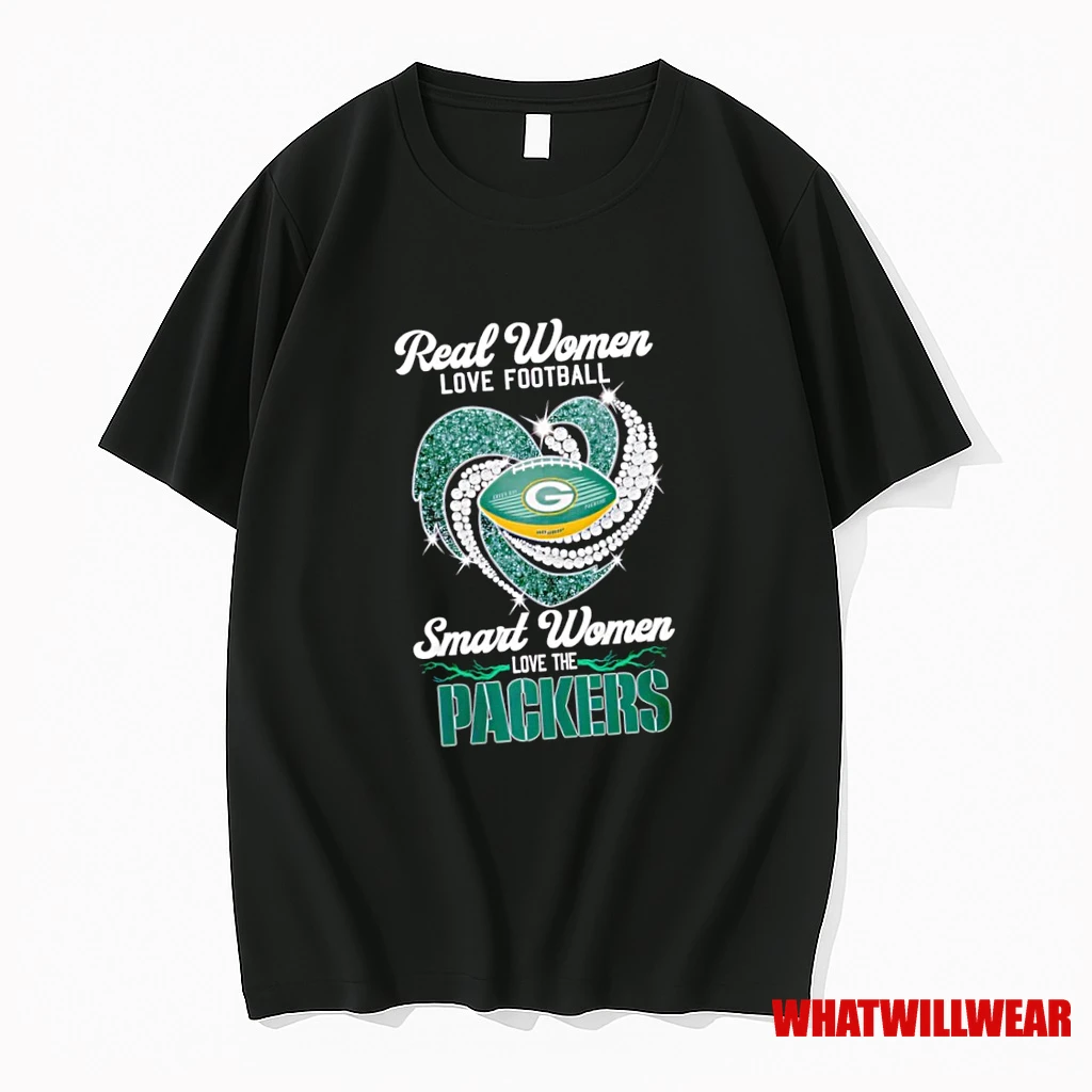 Real Women Love Football Smart Women Love The Green Bay Packers Shirts