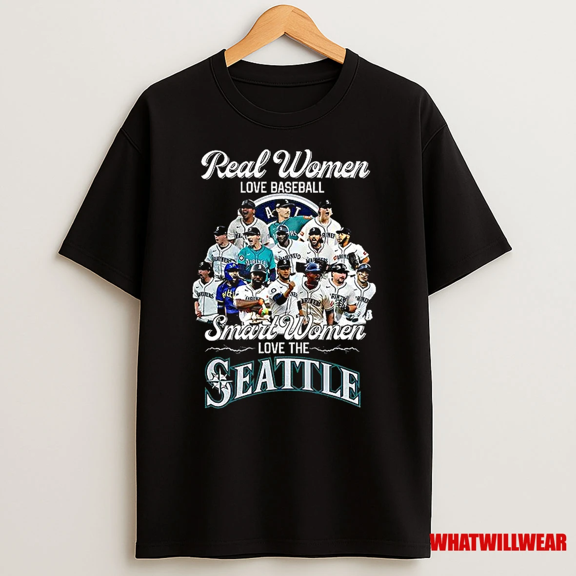 Real Women Love Baseball Smart Women Love The Seattle Mariners 2025 Shirts