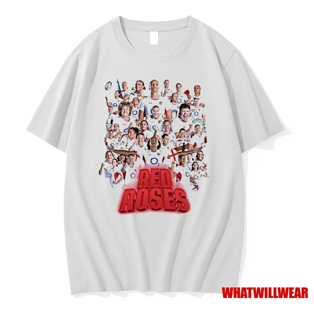 Red Roses England Womens Rugby World Cup 2025 Champions Shirts