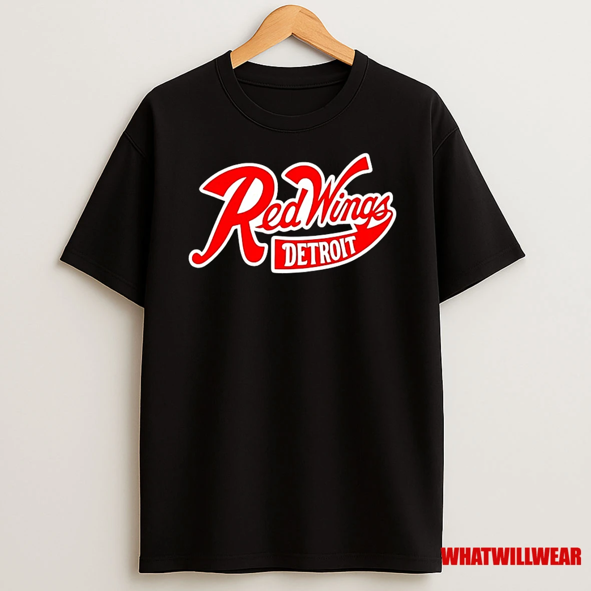Red Wings Detroit Hockey Logo Shirts