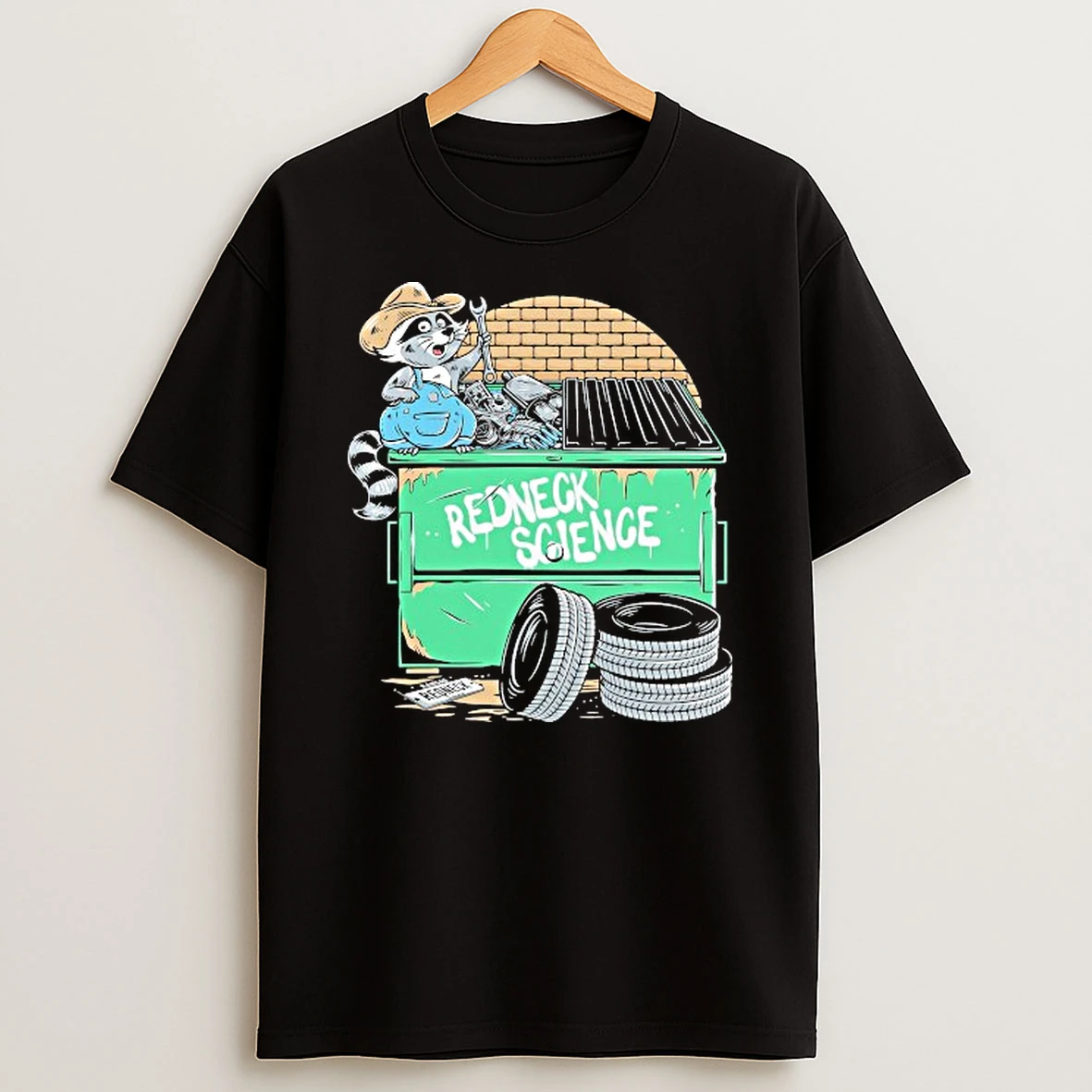 Redneck Science Dumpster Diving Racoon Shirts