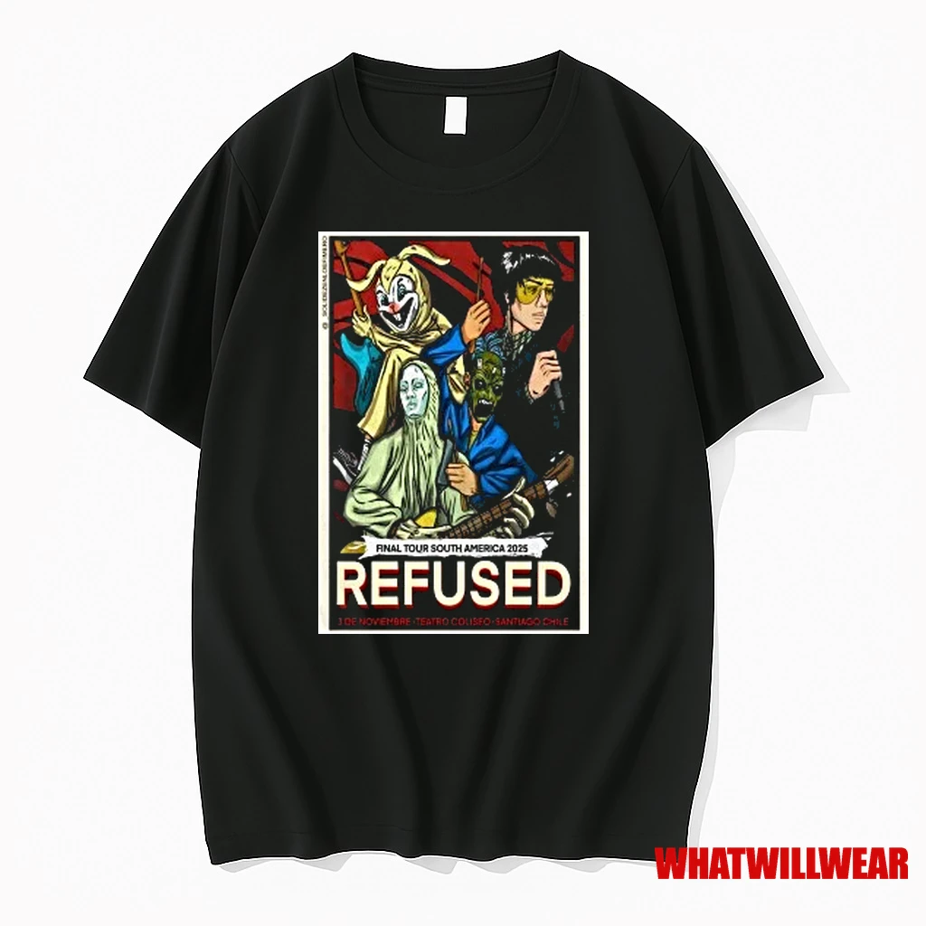 Refused Nov 3 2025 Teatro Coliseo In Santiago Chile Shirts