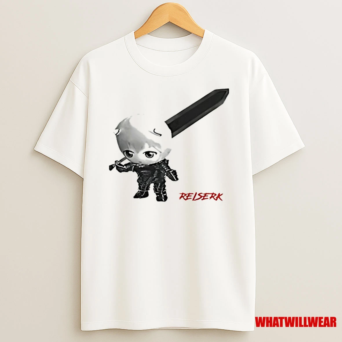 Rei Ayanami X Berserk Reiserk Guts Chibi Anime Shirts