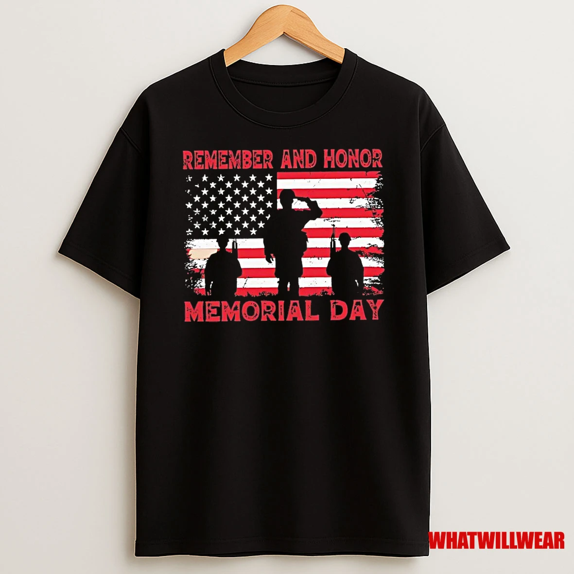 Remember And Honor Memorial Day American Shirts