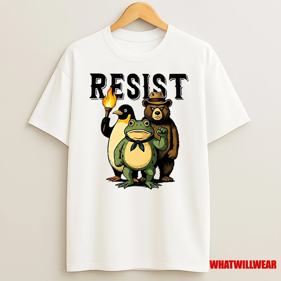Resist Penguin Frog Bear Sublimation Shirts