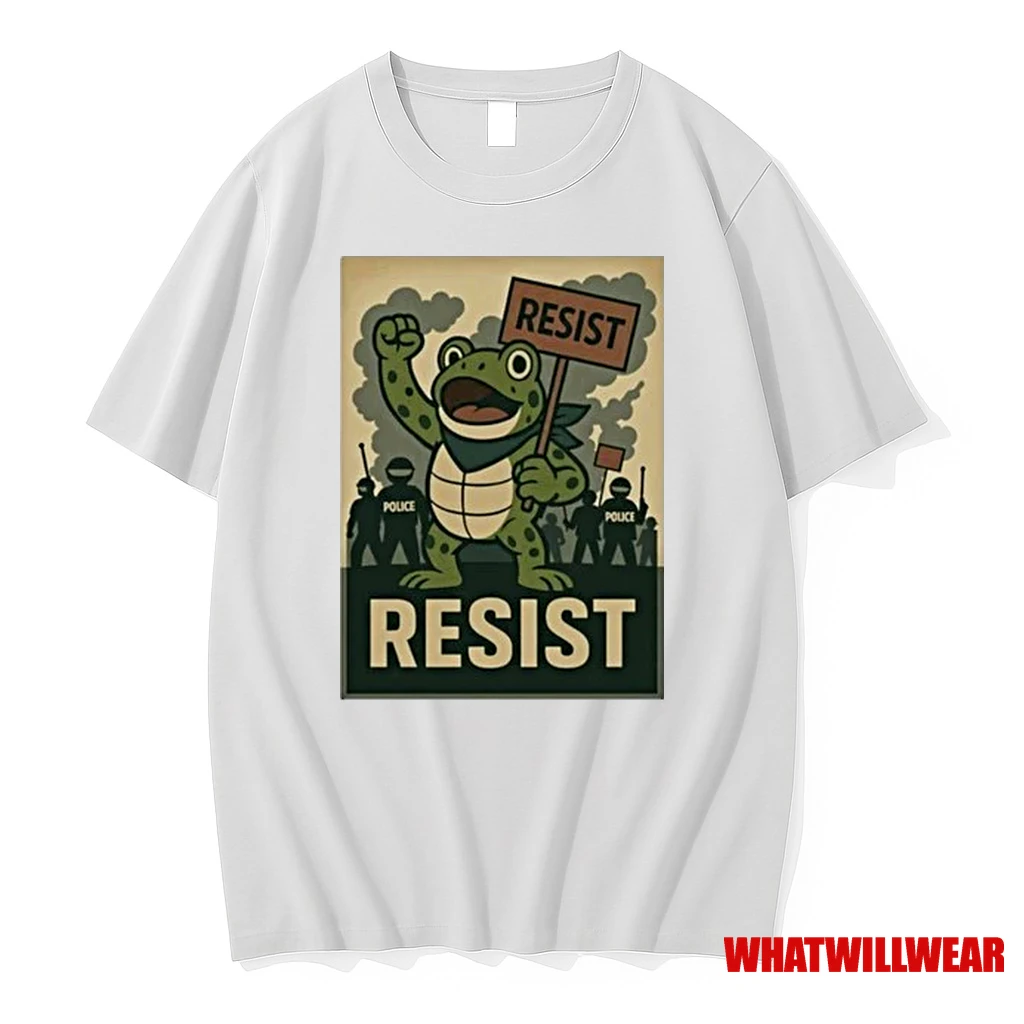 Resist Portland Frog Stand With Frog Digital Protest Shirts