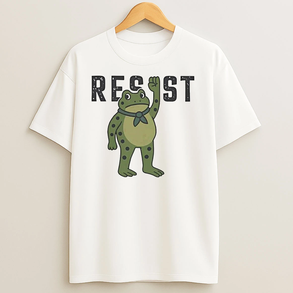 Resist Portland Frog Ornaments T Shirts