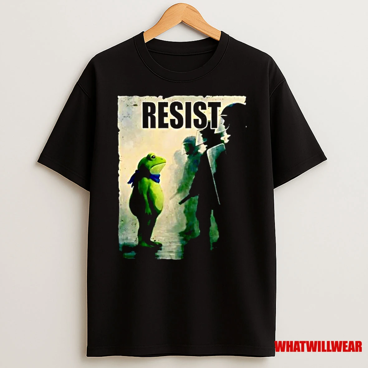 Resist Portland Frog Protest Ornaments Shirts