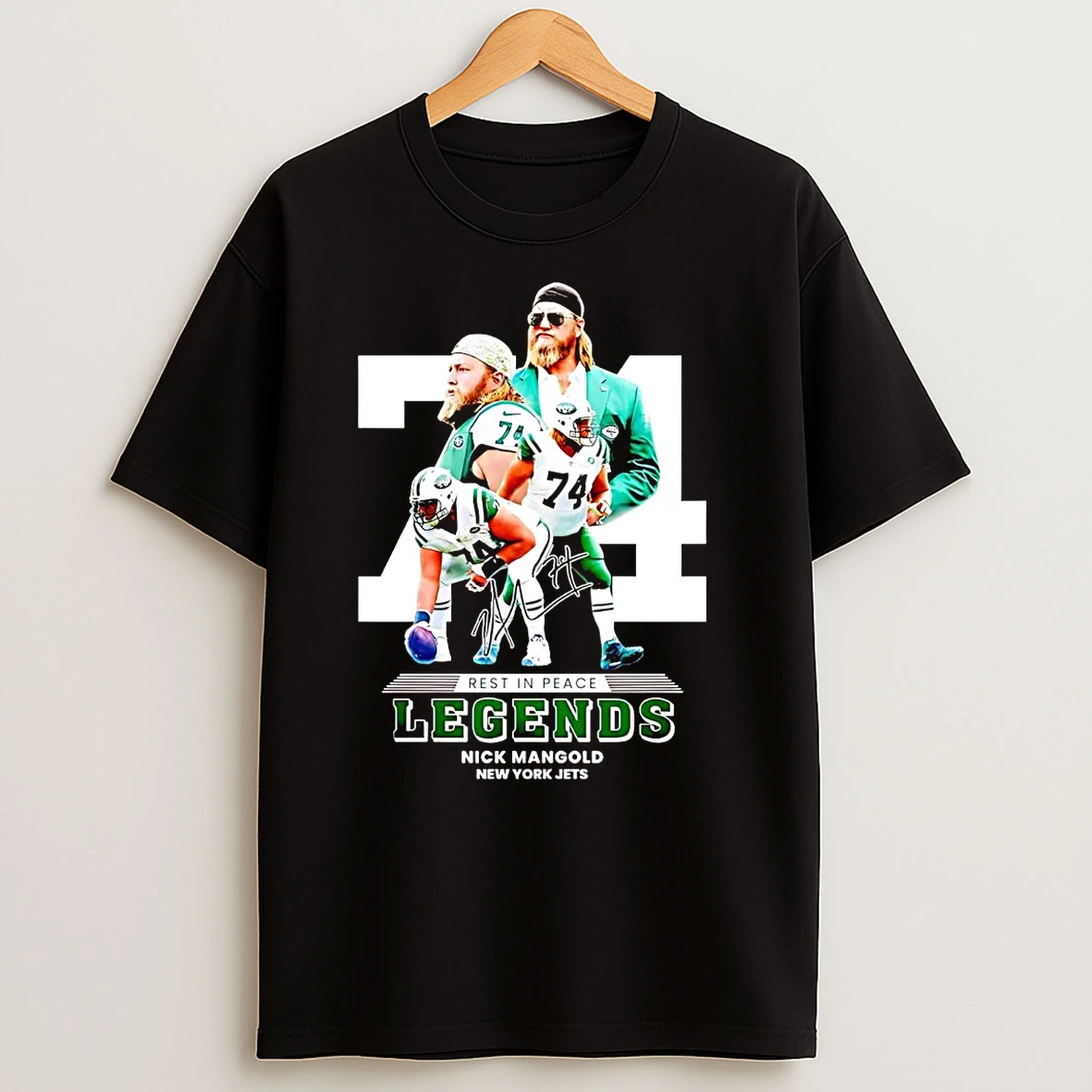 Rest In Peace Legends Nick Mangold 74 T Shirts