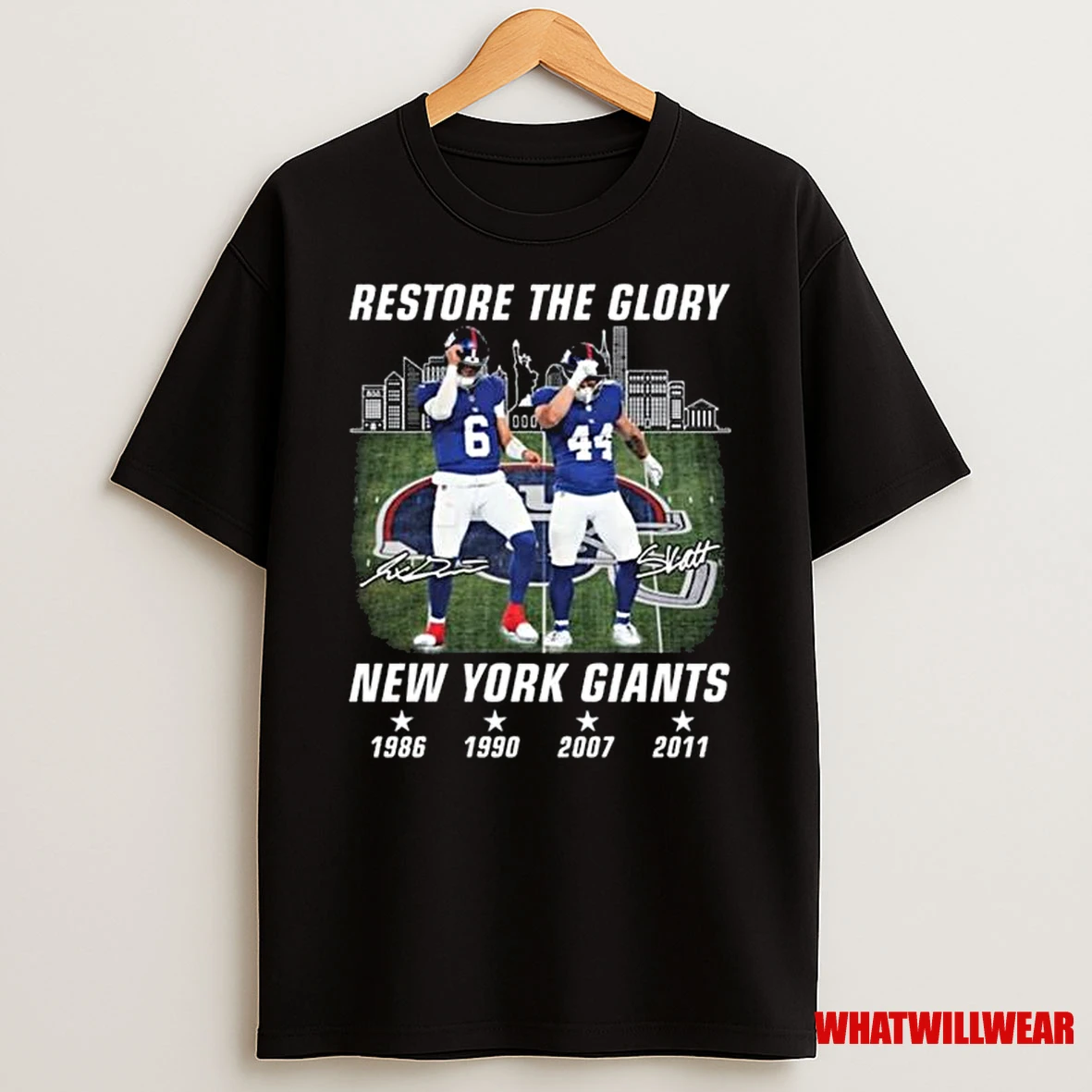 Restore The Glory New York Giants Signatures Shirts