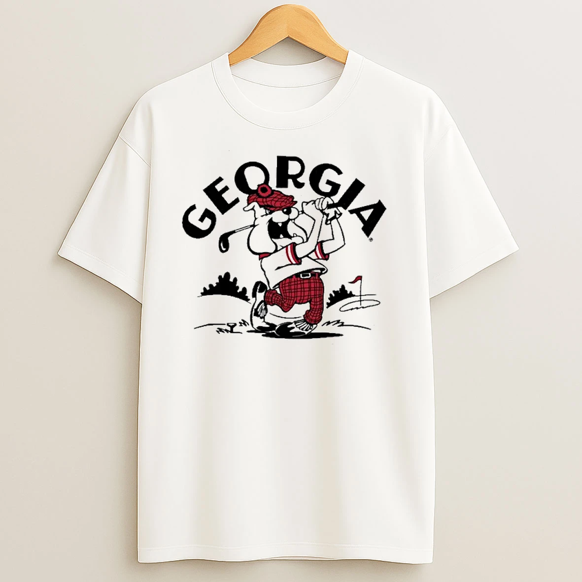 Retro Georgia Bulldogs Golf T Shirts