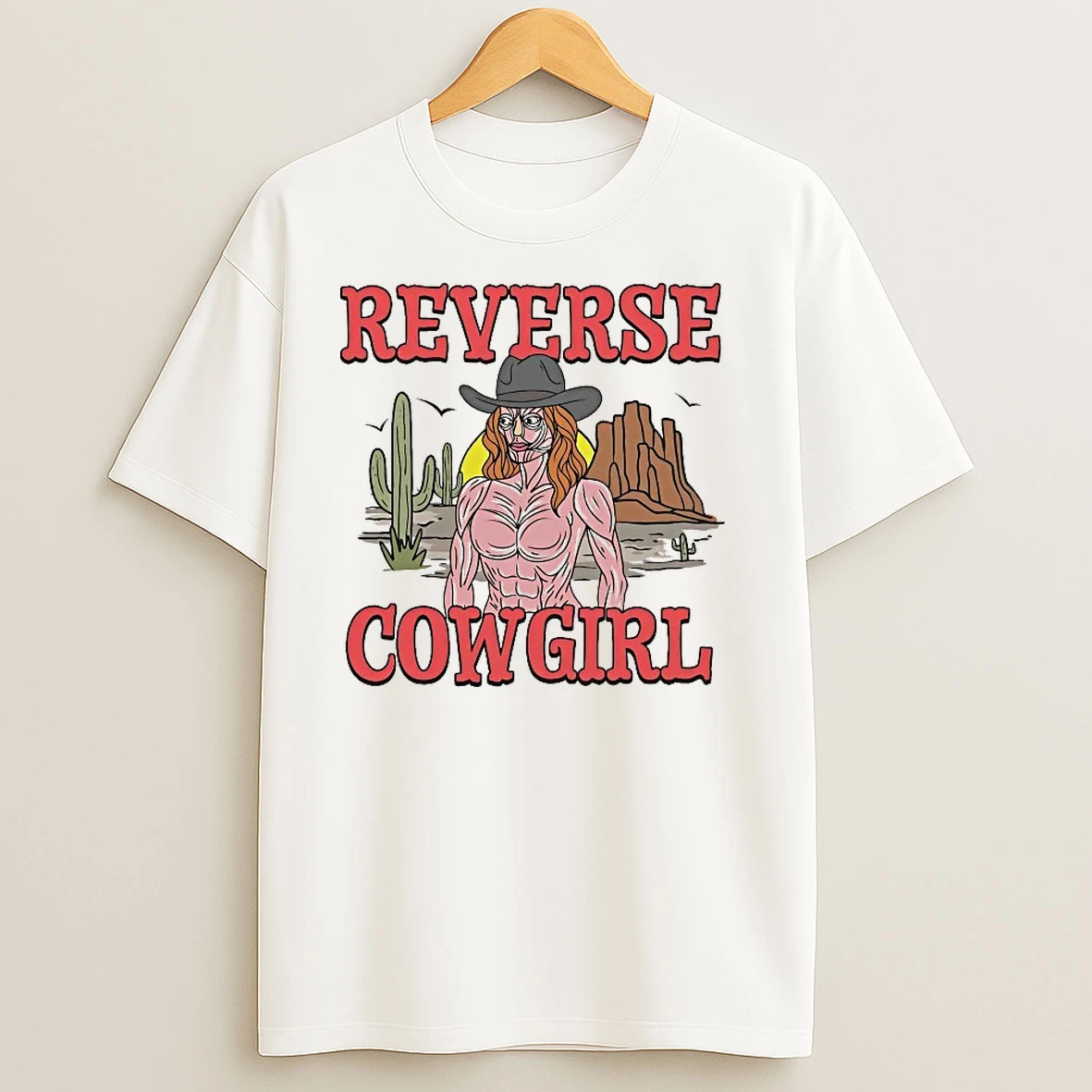 Reverse Cowgirl Standing Tall T Shirts