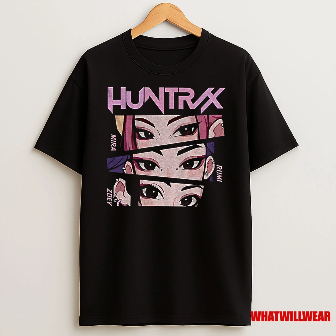 Ria Rumi Zoey Kpop Demon Hunters Huntrix Girl Band Shirts