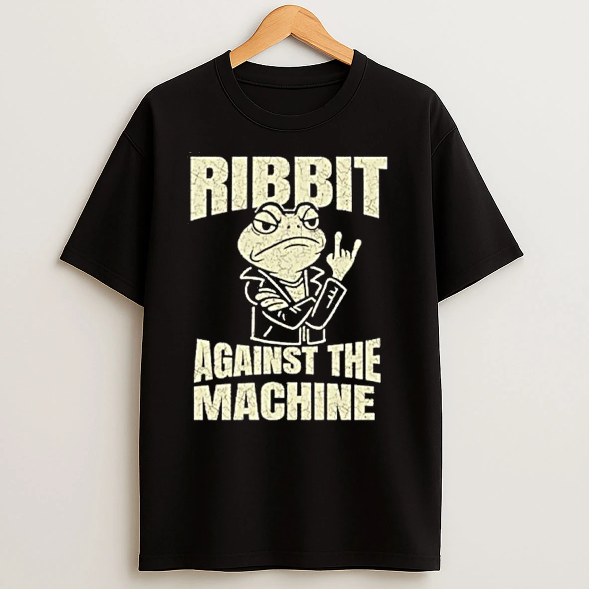 Ribbit Against The Machine Portland Frog Resist T Shirts