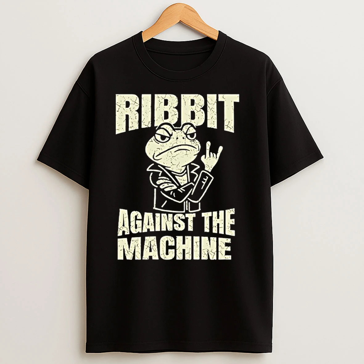 Ribbit Against The Machine Frog Resist T Shirts