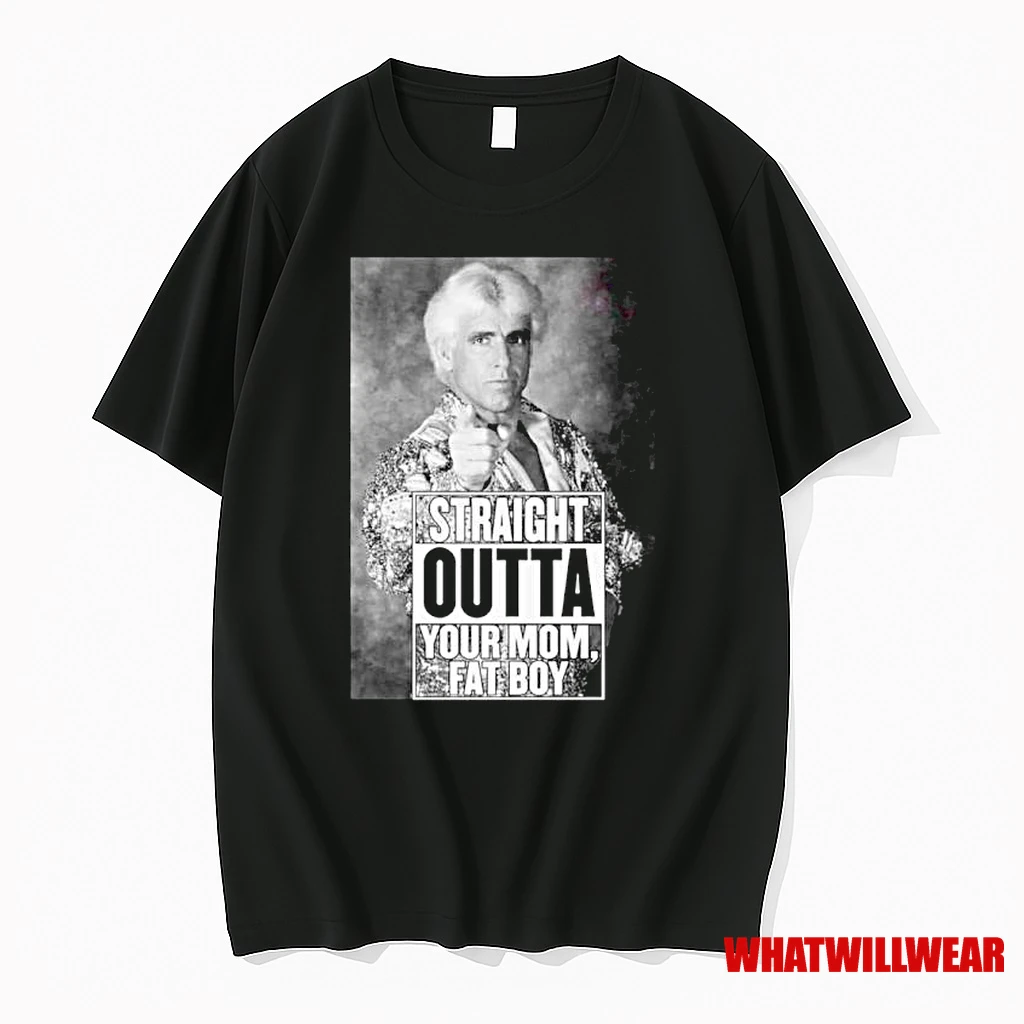 Ric Flair Woooo Straight Outta Your Momma Fat Boy Ornaments Shirts