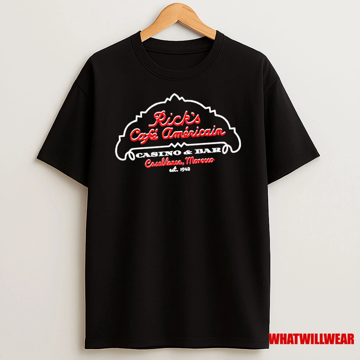 Ricks Cafe Americain Casablanca Morocco Logo Shirts
