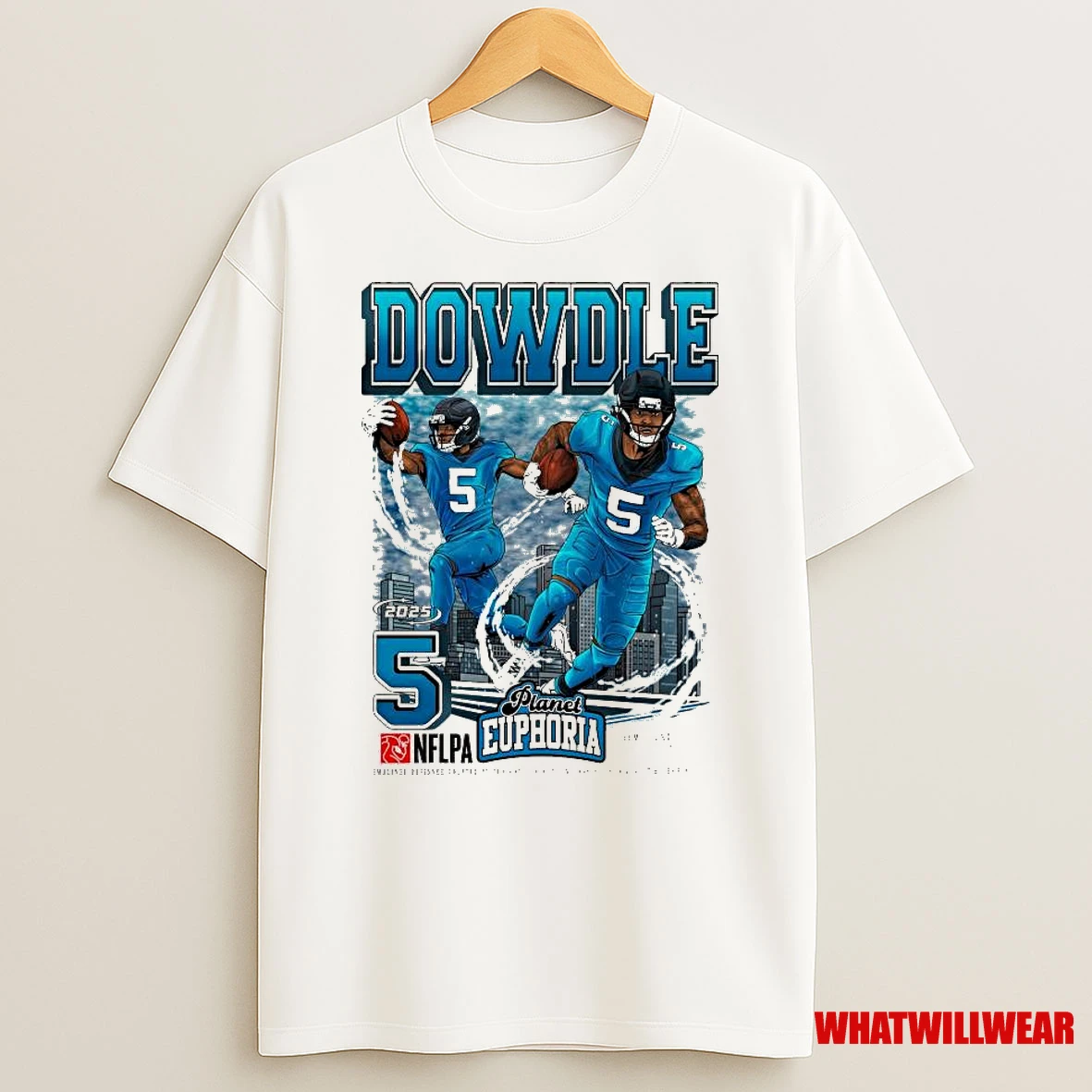 Rico Dowdle Carolina Panthers Nflpa 2025 Shirts