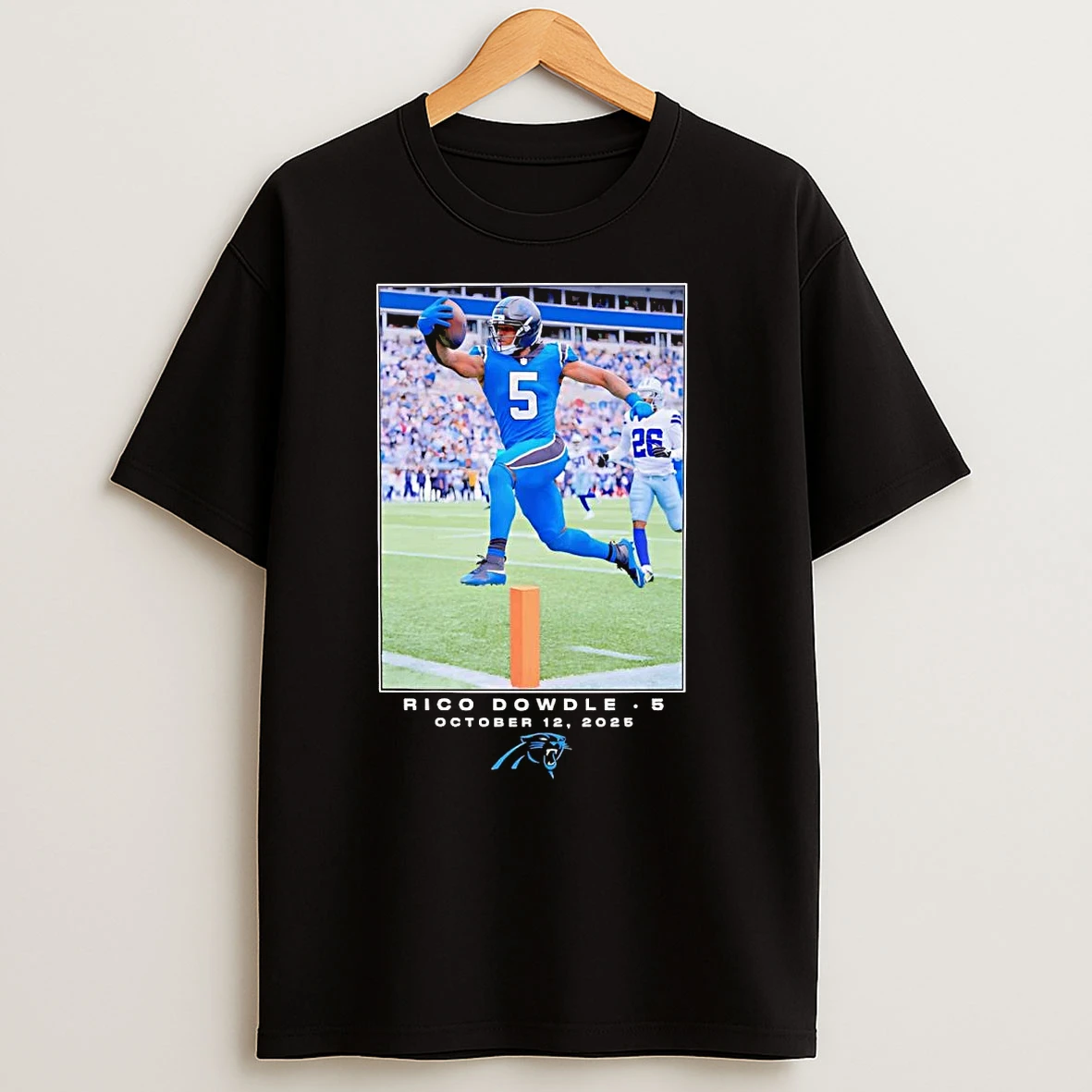 Rico Dowdle Nfl Flash Features Week 6 Carolina Panthers T Shirts