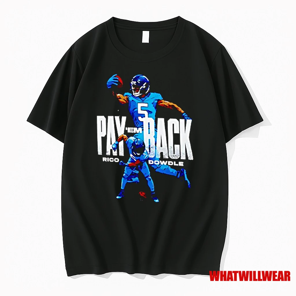 Rico Dowdle Pay Em Back Carolina Panthers Football Shirts