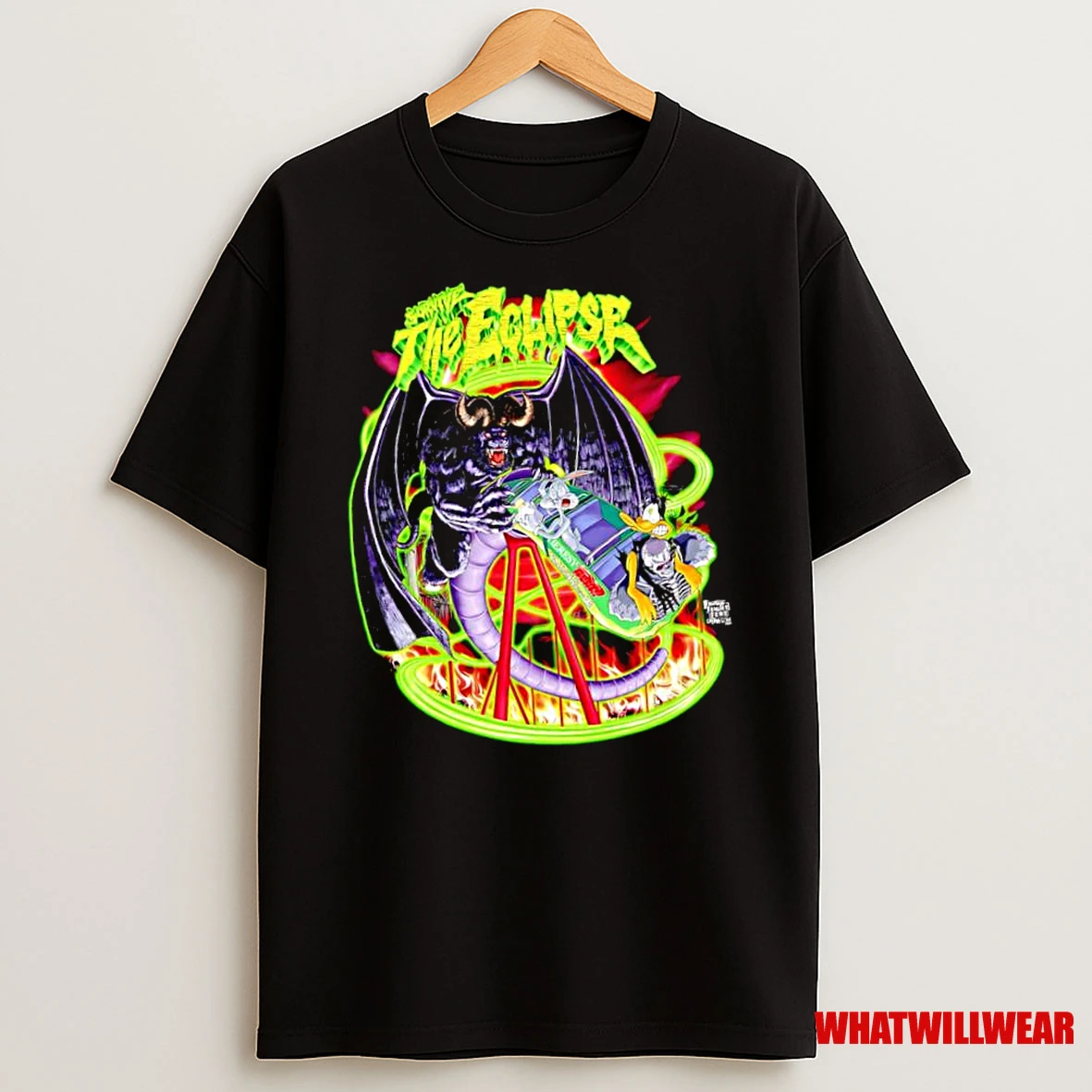 Ride The Eclipse Bugs Bunny And Daffy Duck Aciddrop Collab Shirts
