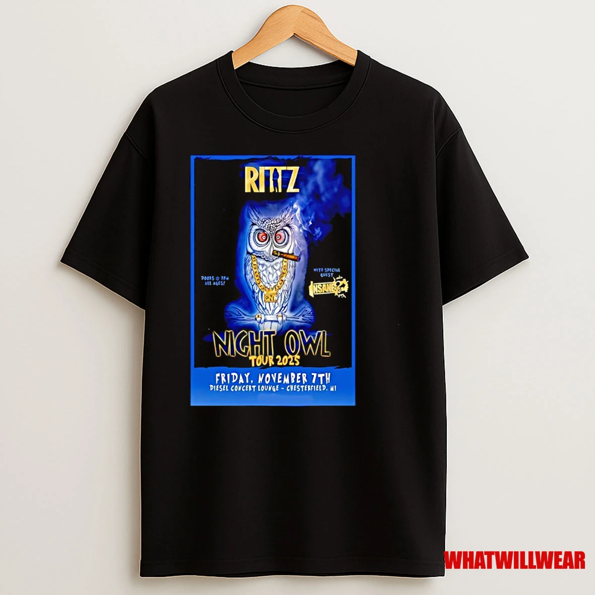 Ritz Night Owl Nov 7 2025 Chesterfield Michigan Shirts
