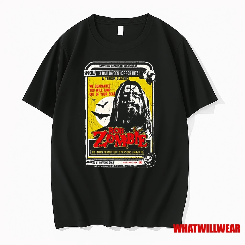 Rob Zombie 3 Halloween Horror Hits Drive In Ad Halloween 2025 Shirts