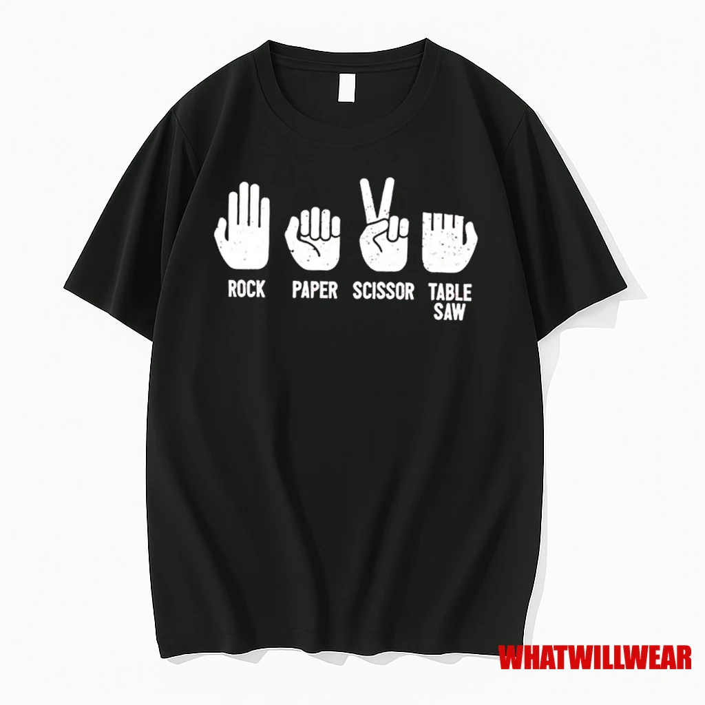 Rock Paper Scissor Table Saw Shirts