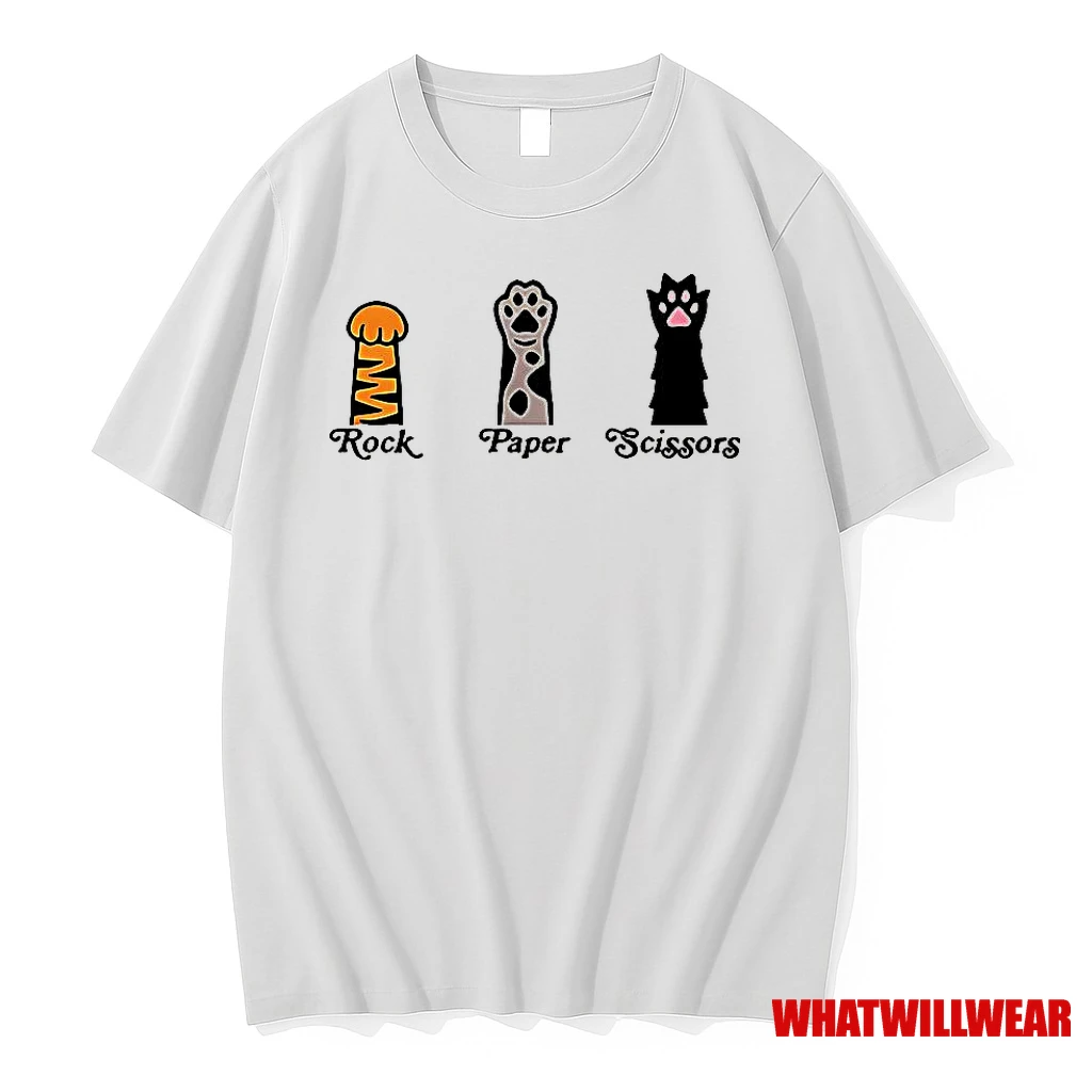 Rock Paper Scissors Cat Pet Lover Shirts